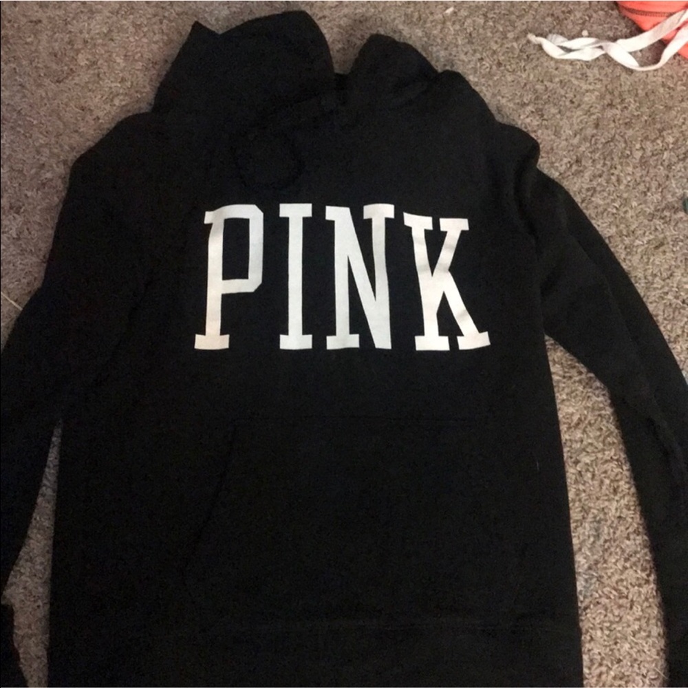 PINK Black sweatshirt. 🕶